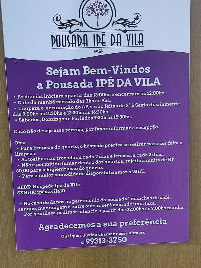 Pousada Ipê da Vila Brasília Exterior foto